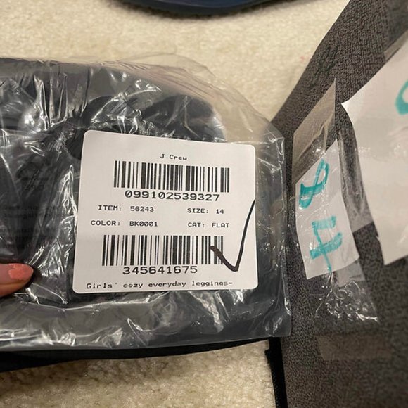 New J Crew Girls' Cozy Everyday Leggings Black - Picture 2 of 6